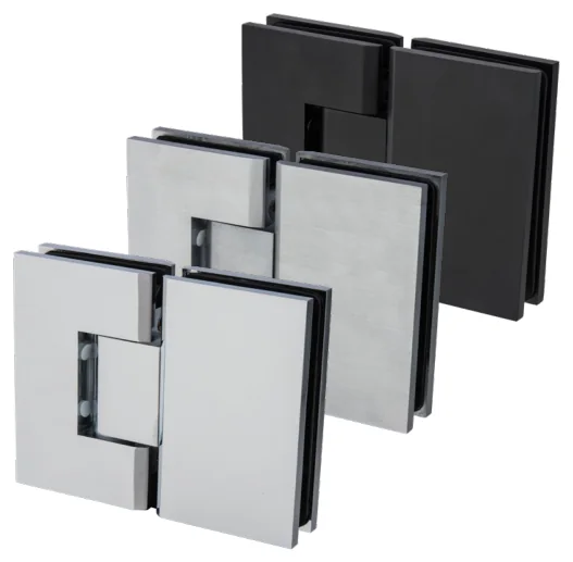 Glass to Glass Hinge 180° - Heavy Duty (ES2 HD)