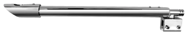 45° Glass to Wall Adjustable Round Header Bar (FGWB240)