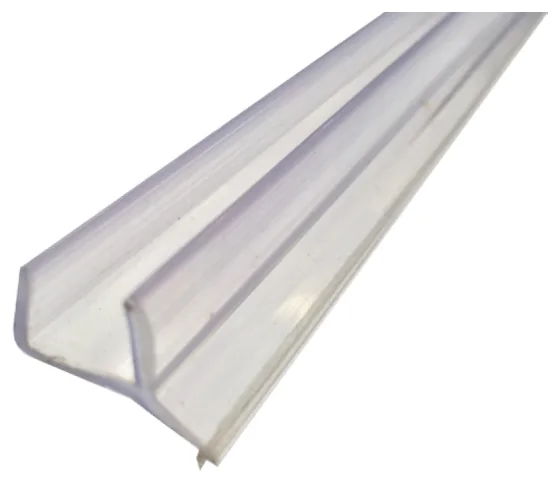 Rigid Channel/Deflector and Flexible Fin Water Seals, 6mm glass (FWS-06-09)