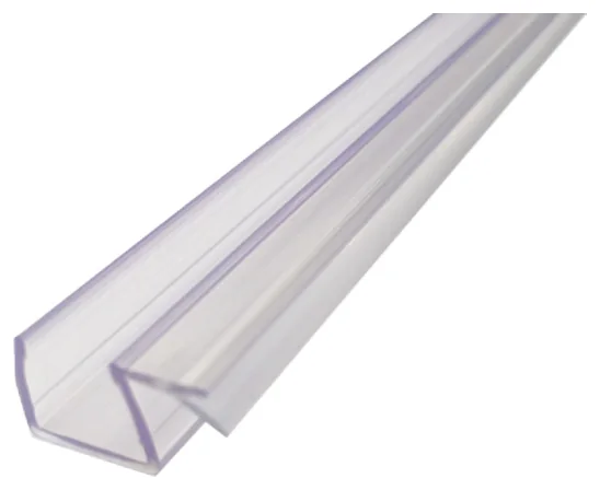 Rigid Channel 90° Leg Water Seals, 10mm glass (FWS-10-04)