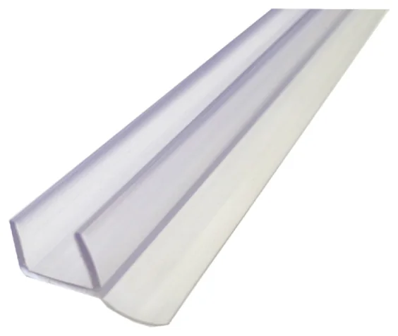 Rigid Channel and Flexible Fin Water Seals, 10mm glass (FWS-10-05)