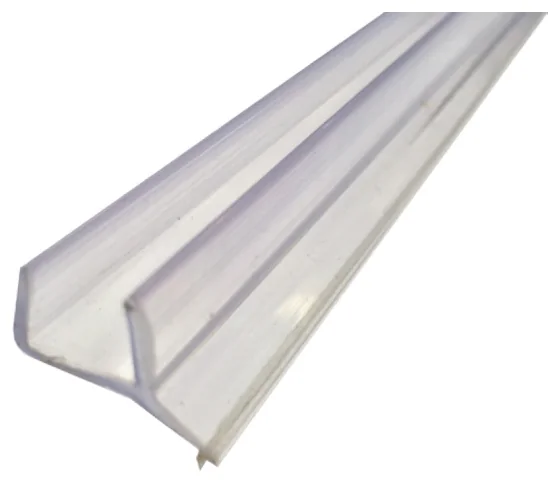 Rigid Channel and Flexible Fin Water Seals, 10mm glass (FWS-10-09)