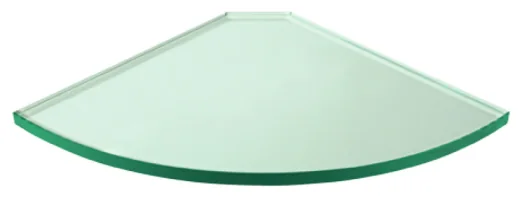 150mm Radius Glass Corner Shelf (GS-QUAD 150)
