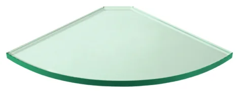 200mm Radius Glass Corner Shelf (GS-QUAD 200)