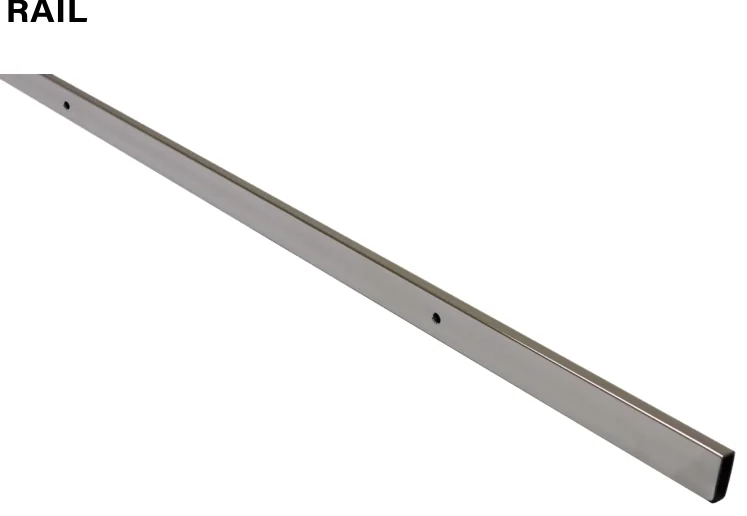 Sliding Shower Rail, 1650mm Pre-Drilled (OPT7)