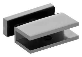 Glass to Glass Shelf Bracket, square (SB10 GF SQ)