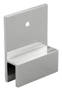180° Glass to NIB Wall/Bath Bracket, square (SB10 VL SQ)