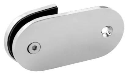 180° Glass to Wall/Floor Bracket, round (SB180)