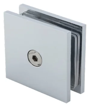 90° Glass to Wall Bracket, slotted (SB45 SQ)