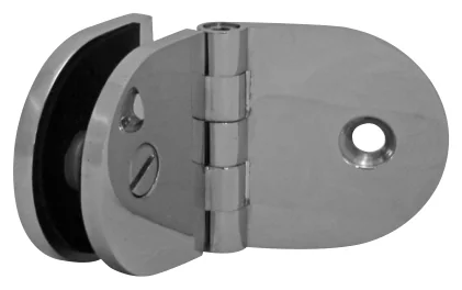 Adjustable Glass to Wall/Floor Bracket, round (SB50 CAB)