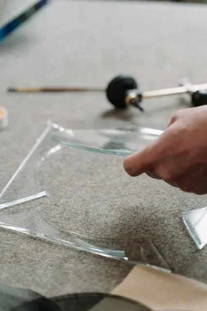 Glass cut to size and table tops