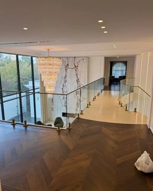 Curved staircase and void balustrade, Brighton