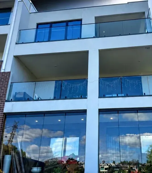 Balcony balustrades and bifold doors, Maribyrnong
