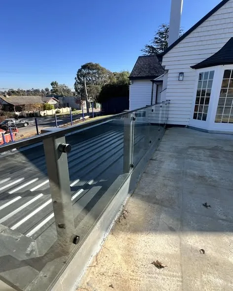 Rooftop terrace balustrade
